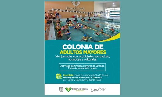 F. Varela – Inscripción a la Colonia de verano para adultos mayores